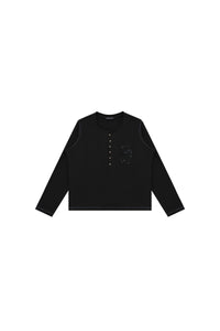 MASONPRINCE Hemp Henley Long Sleeve T-Shirt