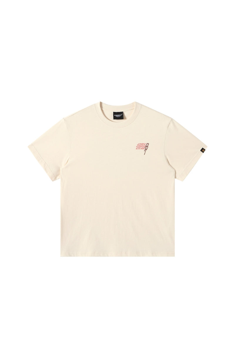 Dangerouspeople DSP Speed‑Theme Slogan Cotton Loose Couple Tee