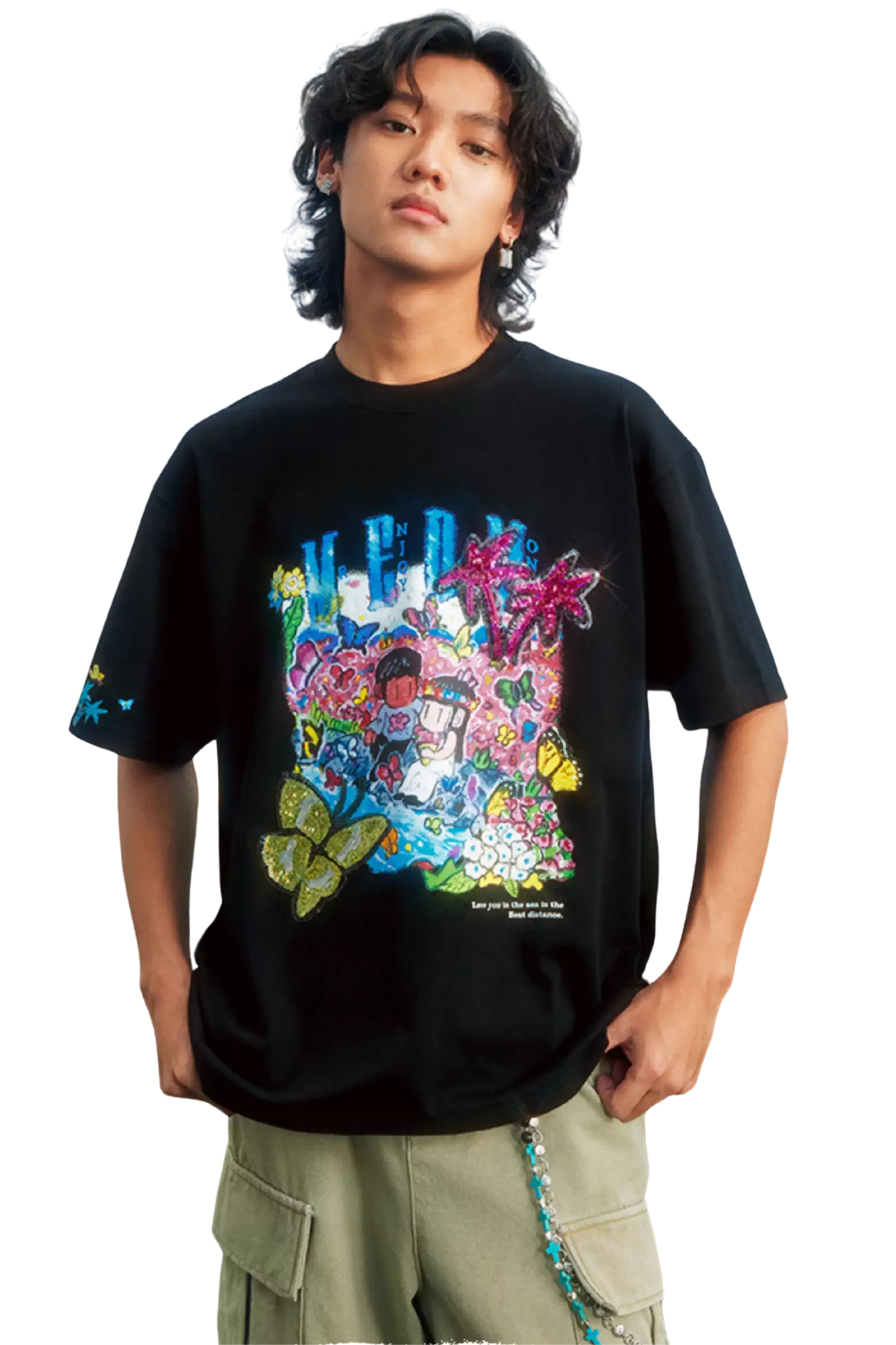 MEDM x NEWMASUS Butterfly Garden Tee
