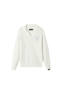 Dangerouspeople | Twisted Knit Paper Bag Man Sweater
