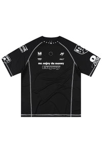 MEDM Contrast Stitch Star Print Quick Dry Sports Tee