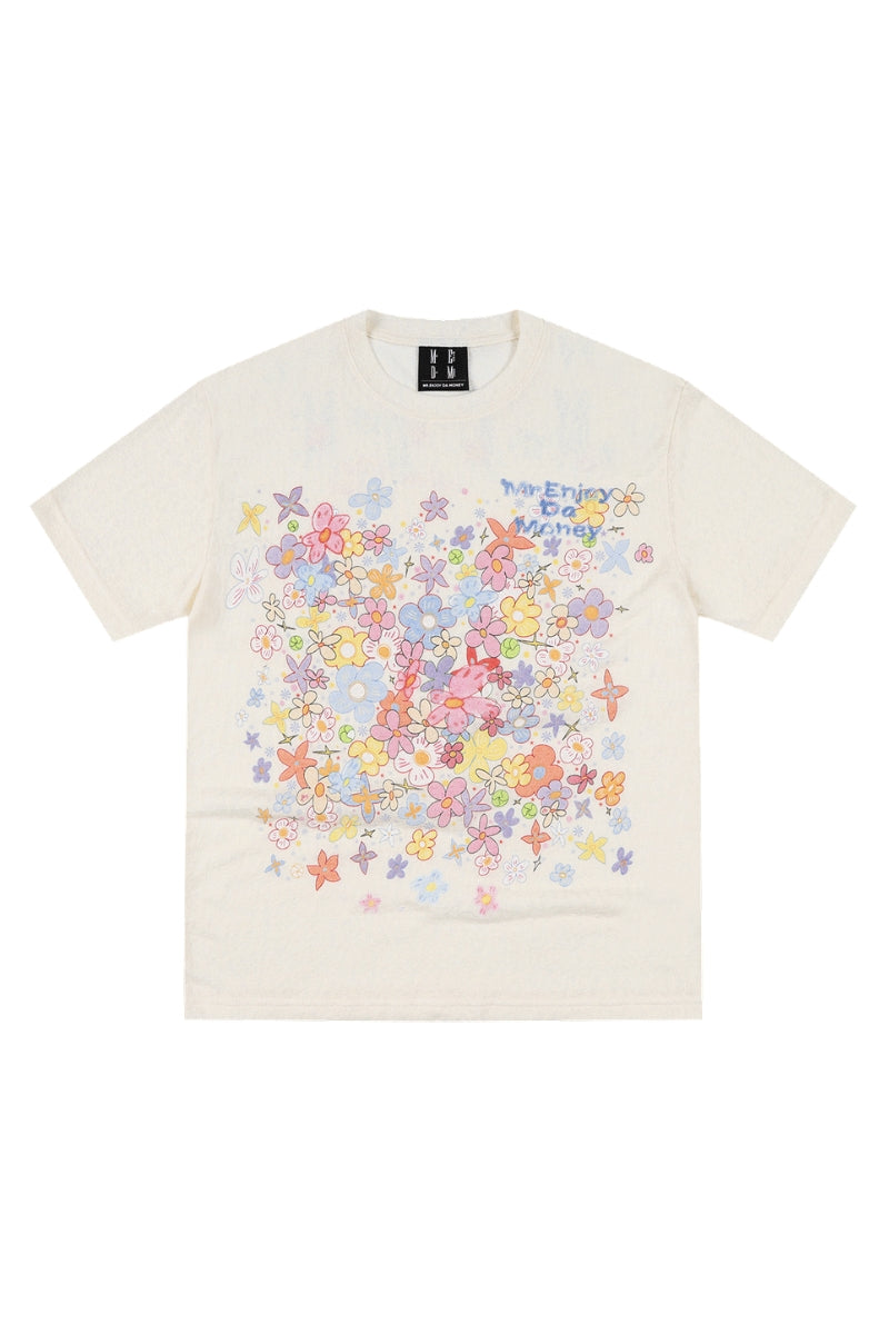 MEDM Dream Bubble Manga Flower All Over Print Heather Tee