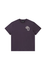 DangerousPeople｜Glow‑in‑the‑Dark Crown D‑Logo Print Cotton T‑Shirt