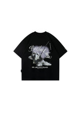 BJHG Unisex Puppy Print Couple Tee