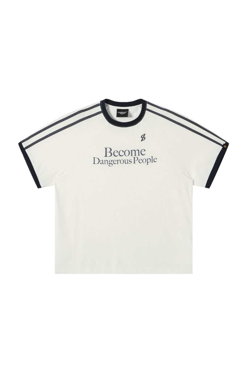 Dangerouspeople DSP Slim‑Fit Lightweight Raglan Sleeve Sporty Tee