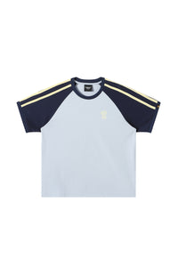 Dangerouspeople DSP Retro Panel Color‑Block Raglan Couple Tee