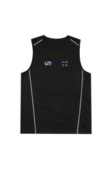 MEDM Sport Logo Print Breathable Mesh Loose Athletic Sleeveless Tank Top