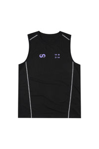 MEDM Sport Logo Print Breathable Mesh Loose Athletic Sleeveless Tank Top