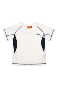 AFGK 7A Anti-Bacterial Flatlock Stitch T-Shirt, Unisex Loose Summer Sports Tee