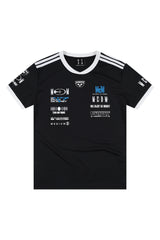 MEDM Racing Logo Print Crew Neck T-Shirt