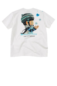 MEDM x NEWMASUS Snowflake Letter Couple Tee