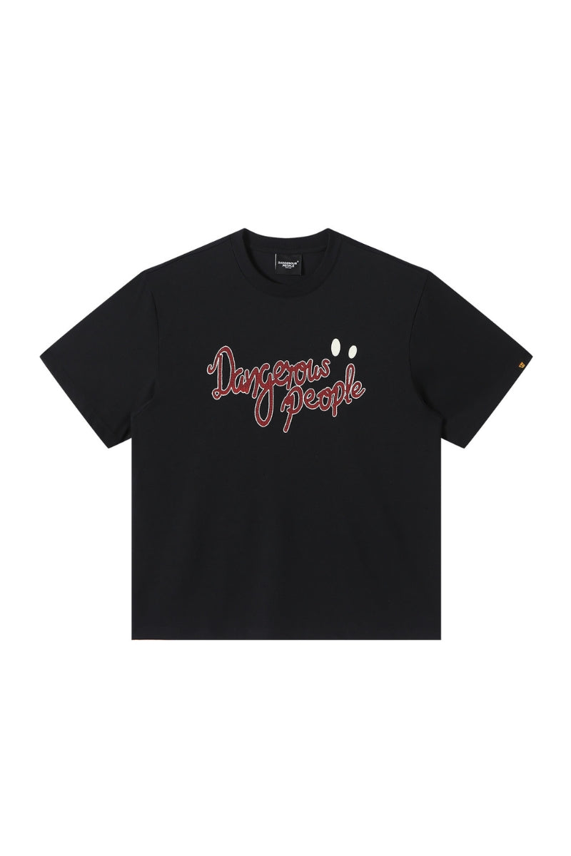 DangerousPeople DSP Mini‑D Carousel 3D Embroidery 100% Cotton Tee