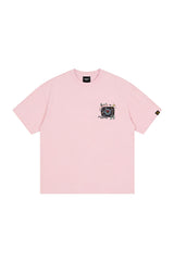 DangerousPeople DSP Mini‑D Vinyl Record Crew Neck Cotton Loose Casual T‑Shirt