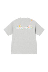 AFGK | Floral Embroidered Heavyweight Tee, American Casual Unisex T-Shirt