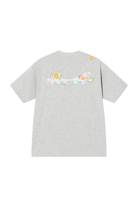 AFGK | Floral Embroidered Heavyweight Tee, American Casual Unisex T-Shirt