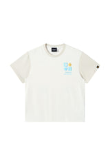 Dangerouspeople DSP Logo Small‑D Color‑Block Summer Cool‑Touch Couple Tee
