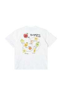 Dangerouspeople DSP Cute Mismatched Eye Fruit Print Sorona Short Sleeve Tee