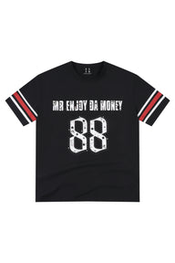 MEDM Star Beaded Stripe Quick Dry Unisex Vintage Jersey Tee
