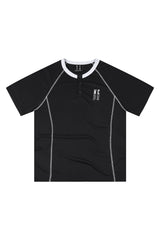 MEDM Contrast Curve Henley Neck Quick Dry Tee