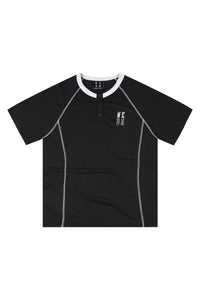 MEDM Contrast Curve Henley Neck Quick Dry Tee