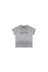 MASONPRINCE | Rivet Metal Stud Curved Print Short Sleeve Tee