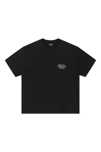 DangerousPeople DSP Letter Print Pocket Loose‑Fit Crew Neck Tee