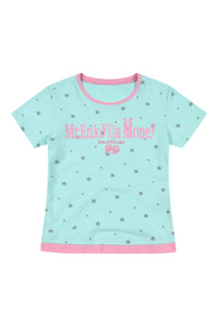 MEDM Fake Two-piece Star Polka Dot Women Tee