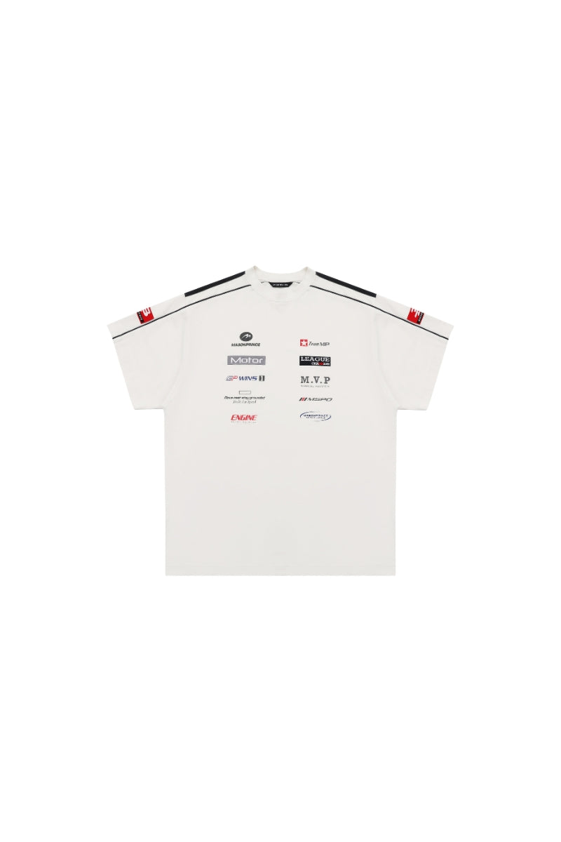 MASONPRINCE Sponsor Red Label Moto Series Cotton Team T-Shirt