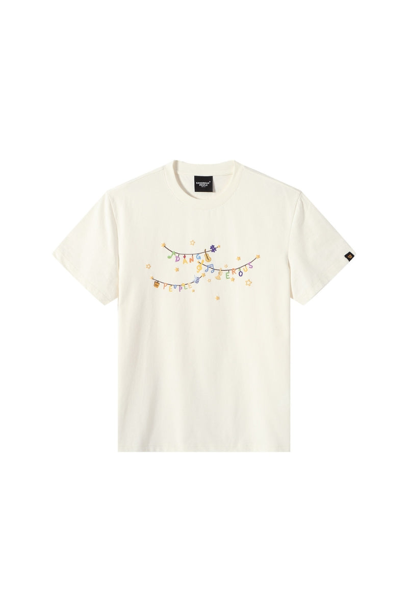 Dangerouspeople DSP Glitter Star Note Sorona Cooling Short Sleeve Tee