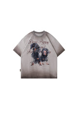 BJHG｜Wasteland Style Distressed Short Sleeve Tee, Unisex