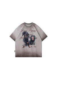 BJHG｜Wasteland Style Distressed Short Sleeve Tee, Unisex