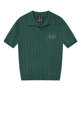 MEDM Quiet Luxury Knit Relaxed Unisex Short Sleeve Polo Shirt