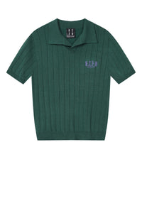 MEDM Quiet Luxury Knit Relaxed Unisex Short Sleeve Polo Shirt