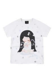 MEDM x Iria Mailbox Guardian Dog Print Women Raglan Tee