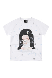 MEDM x Iria Mailbox Guardian Dog Print Women Raglan Tee