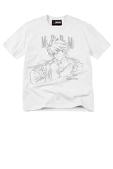 MEDM x EVA NEVER END Series T-Shirt with Half-Body Character Sketch Print