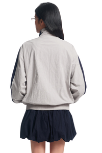 Dangerouspeople | Color Block Letter Zip Jacket