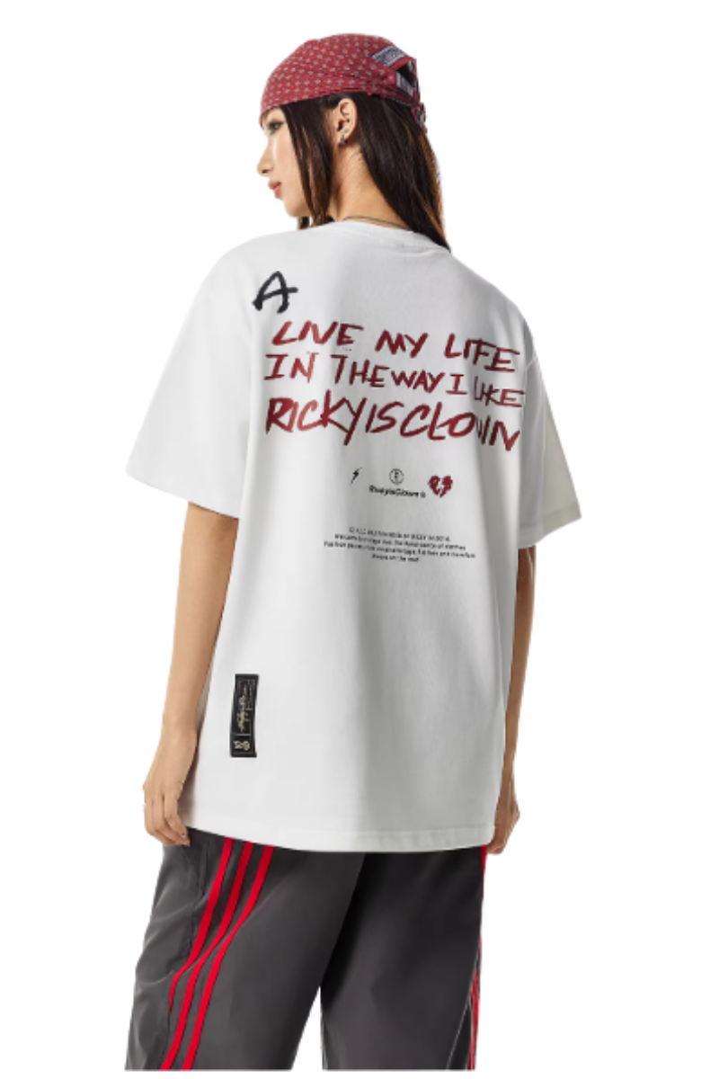 RIC Live My Life Slogan Tee