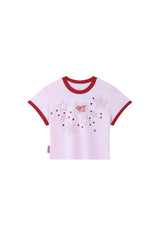 BJHG × The Powerpuff Girls Women Dopamine‑Style Graphic Print Short‑Sleeve Tee