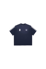 MASONPRINCE | TIME PLAYING Stripe Badge Print T-Shirt