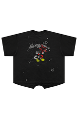 Masonprince  New Year Unfinished Parody Bear Double-Style Reversed Short-Sleeve T-Shirt