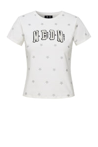 MEDM Graffiti Star Print Raglan Tee