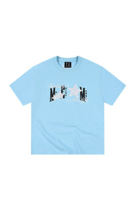 MEDM Star Patch Print Cotton Couple Tee