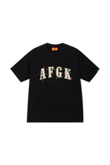 AFGK Rainbow Rhinestone Embroidery Patch Tee