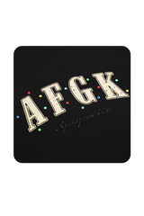 AFGK Rainbow Rhinestone Embroidery Patch Tee