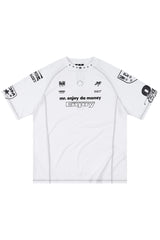 MEDM Contrast Stitch Star Print Quick Dry Sports Tee