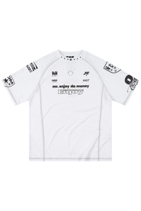 MEDM Contrast Stitch Star Print Quick Dry Sports Tee