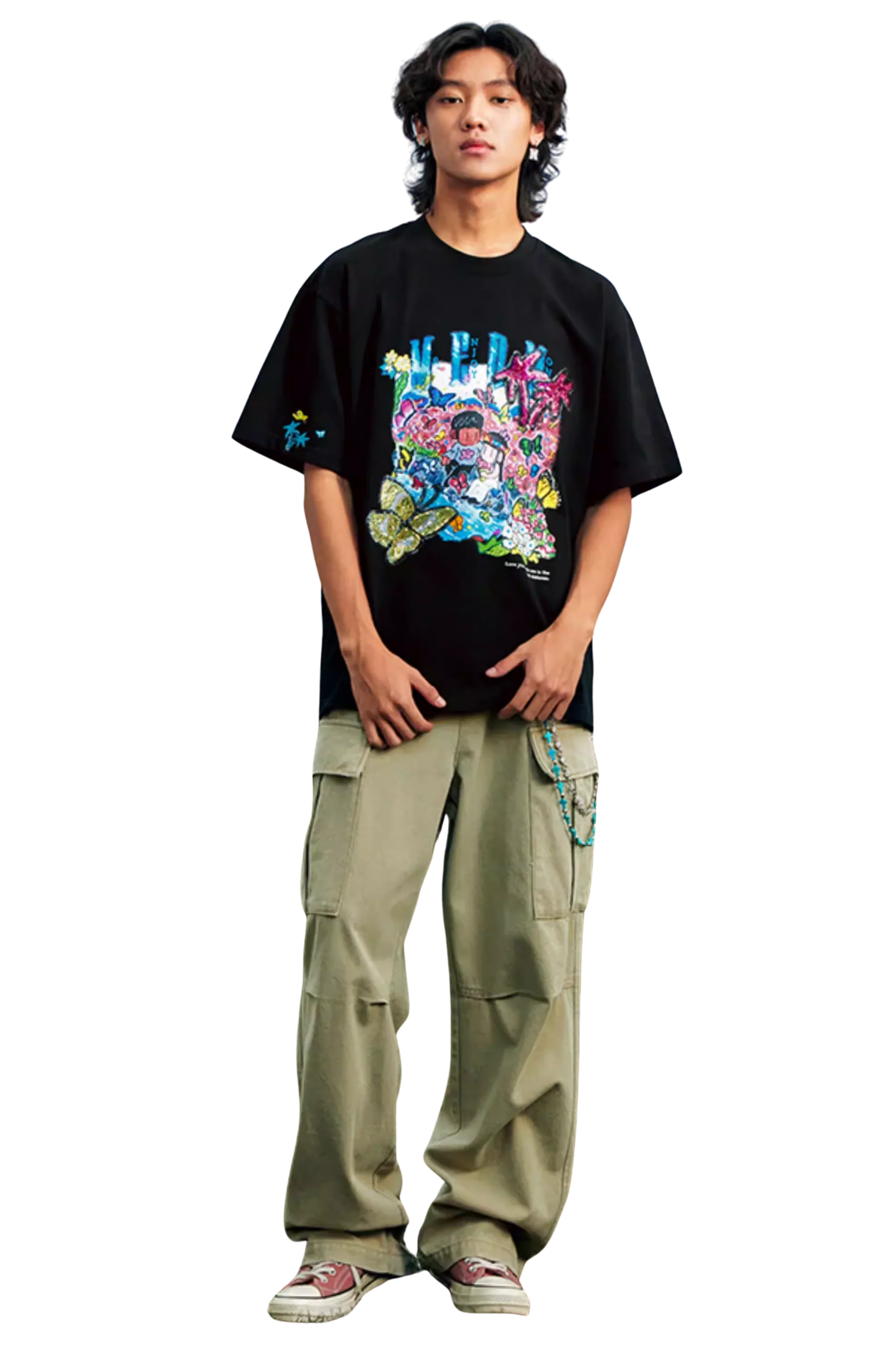 MEDM x NEWMASUS Butterfly Garden Tee