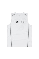 MEDM Sport Logo Print Breathable Mesh Loose Athletic Sleeveless Tank Top