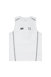 MEDM Sport Logo Print Breathable Mesh Loose Athletic Sleeveless Tank Top